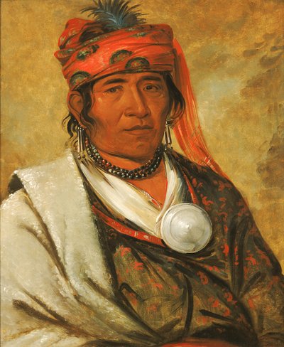 Ye-hów-lo-gee, The Cloud, a Chief, 1838. af George Catlin