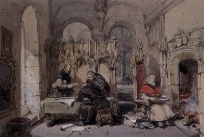 Munkebiblioteket af George Cattermole