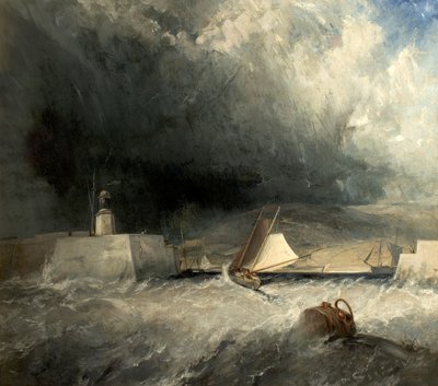Whitby Harbour, North Yorkshire, 1836 af George Chambers