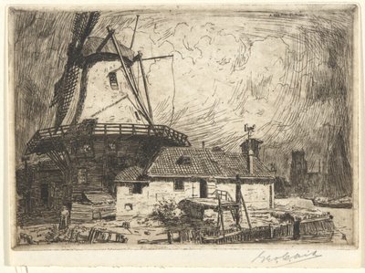 Moulin og Zwyndrecht af George-Charles Aid