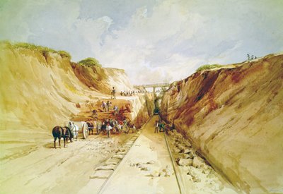 Anlæg af en jernbanestrækning