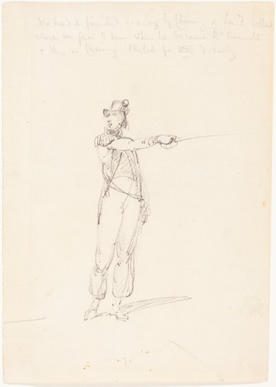 Admiral Sir Edward Pellew, første fjerdedel af det 19. århundrede (grafit) af George Chinnery