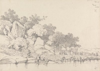 Lap House, Inner Harbour, Macau af George Chinnery