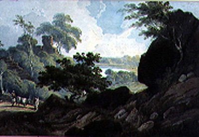 I nærheden af Midnapore, Bengal af George Chinnery