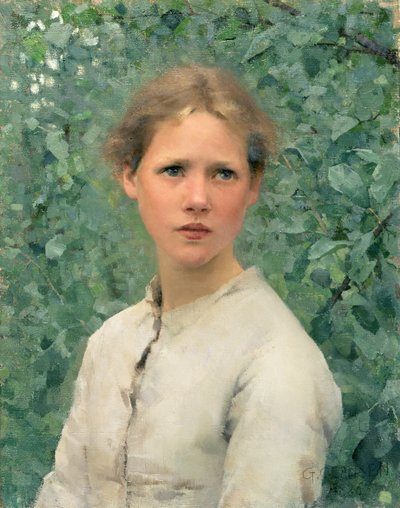 Et Pigehoved af George Clausen