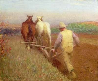 En efterårsmorgen, 1897 af George Clausen