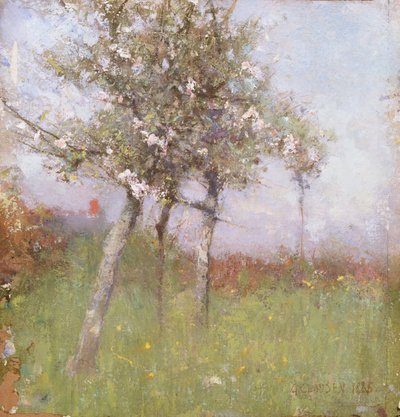 Æbleblomst, 1885. af George Clausen
