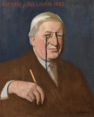 Portræt af Edmund J. Sullivan af George Clausen