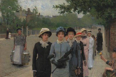 Skolepiger af George Clausen
