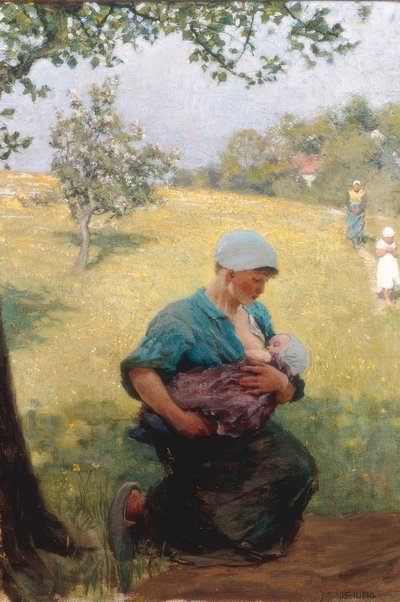 Forårstid af George Clausen