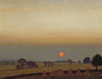 Solnedgang, ca. 1920 af George Clausen