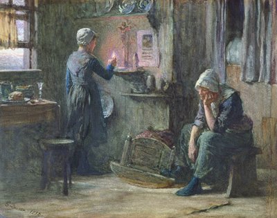 Dagens ende, 1878 af George Clausen