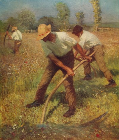 Plæneklipperne, c1891, c1915 af George Clausen
