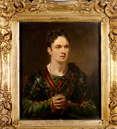 William Macready som Macbeth, ca. 1820 af George Clint