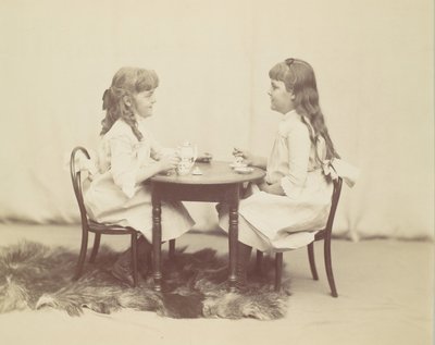 Frances og Ethel de Forest, døtre af Robert de Forest, ca. 1890. af George Collins Cox