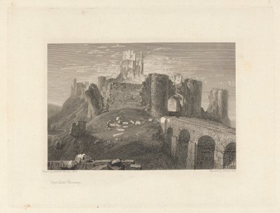 Corfe Castle, Dorsetshire af George Cooke