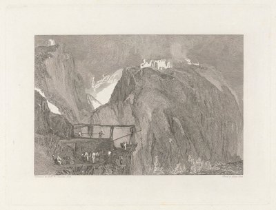 Tintagel Castle, Cornwall af George Cooke