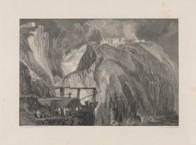 Tintagel Castle, Cornwall af George Cooke