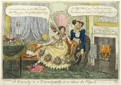 En dandy og en dandyzette af George Cruikshank