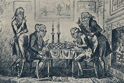 Et spil skak, 1948 af George Cruikshank