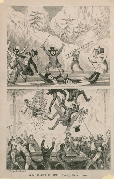 En ny kunst-hvis-is - dobbelt farlig af George Cruikshank