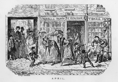 april (gravering) af George Cruikshank
