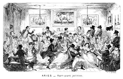 Vædderen - Ram-bukse jollities, 1800-tallet. af George Cruikshank