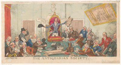Versammlung der Society of Antiquaries af George Cruikshank