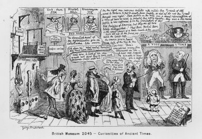 British Museum 2043, Curiosities of oldtiden (gravering) af George Cruikshank