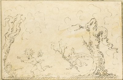 Komisk scene af George Cruikshank