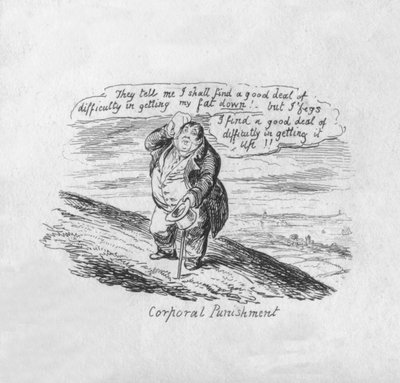 Corporal Punishment, 1829 af George Cruikshank