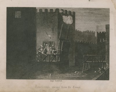 Courtenays flugt fra tårnet af George Cruikshank