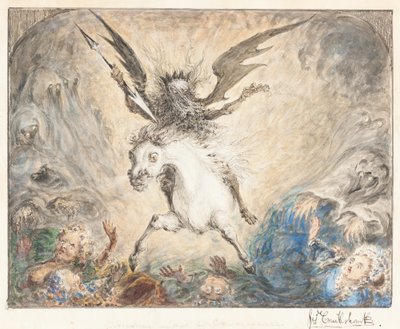 "Crinolina" - og konsekvenserne [recto] af George Cruikshank