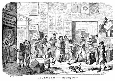 December - 2. juledag, 1800-tallet. af George Cruikshank