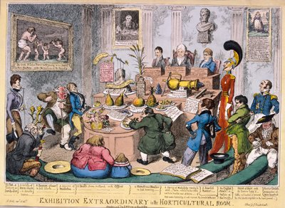 Udstilling i Royal Horticultural Society, London, 1826 af George Cruikshank