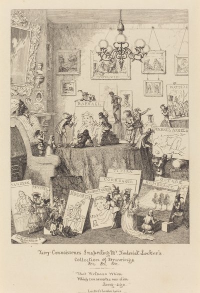 Fairy Connoisseurs inspicerer Mr. Frederick Lockers samling af tegninger af George Cruikshank