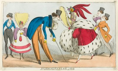 Modefolk fra 1818 af George Cruikshank