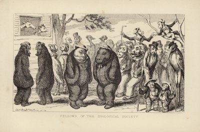 Medlemmer af Zoologisk Forening af George Cruikshank