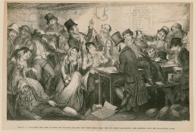 Fra Drukkens børn, 1848 af George Cruikshank