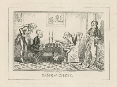 Spil skak af George Cruikshank