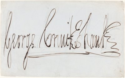 George Cruikshank (dekorativ signatur) af George Cruikshank