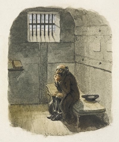 Illustration til "Oliver Twist" af George Cruikshank