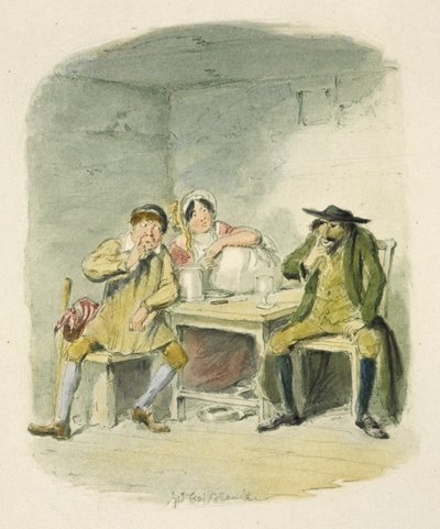 Illustration til "Oliver Twist" af George Cruikshank
