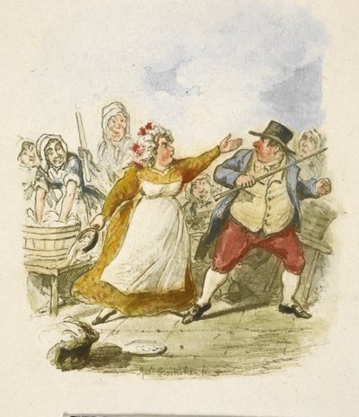 Illustration til "Oliver Twist" af George Cruikshank