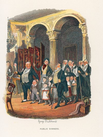 Illustration til Sketches af Boz af George Cruikshank