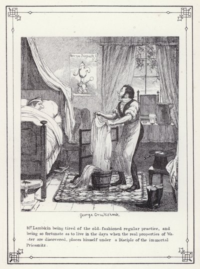 Illustration til The Bachelors Own Book, or The Progress of Mr Lambkin (Gent) (gravering) af George Cruikshank