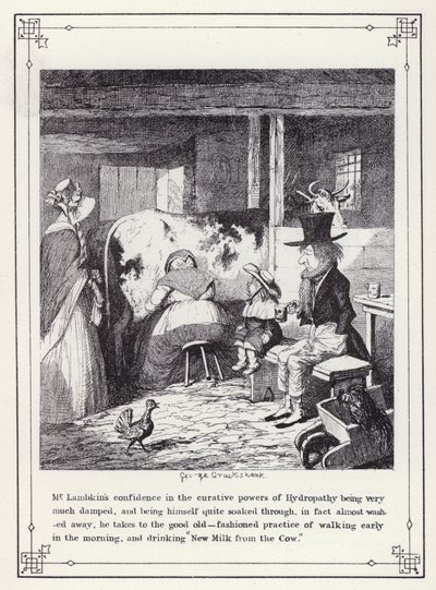 Illustration til The Bachelors Own Book, or The Progress of Mr Lambkin (Gent) (gravering) af George Cruikshank