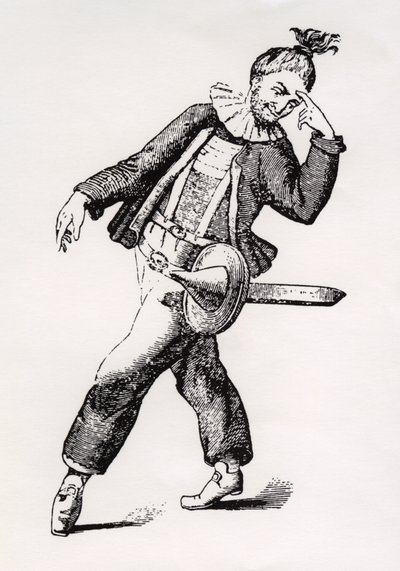 Kasper Punch, 1800-tallet. af George Cruikshank