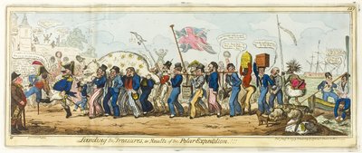 Landing af skattene af George Cruikshank