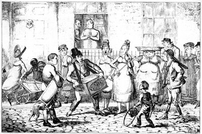 Savoyarderne, 1818. af George Cruikshank